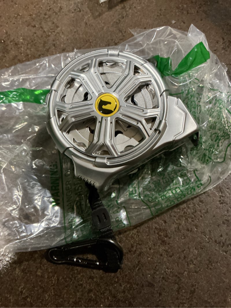 Condition photo showing As Is for tape measure 25ft, stainless steel retractable tape measure, waterproof & rustproof steel measuring tape with hollow design for renovation, construction, carpentry (25')