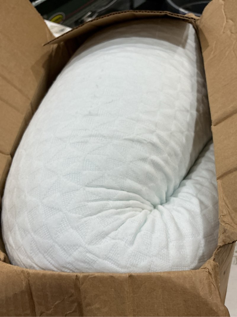 Condition photo showing New/Like New for 8" leg elevation pillows memory foam leg support bed wedge pillow leg elevated for sleeping, leg pillows good for back& knee& hip& ankles white-grey flat top 8 inch height