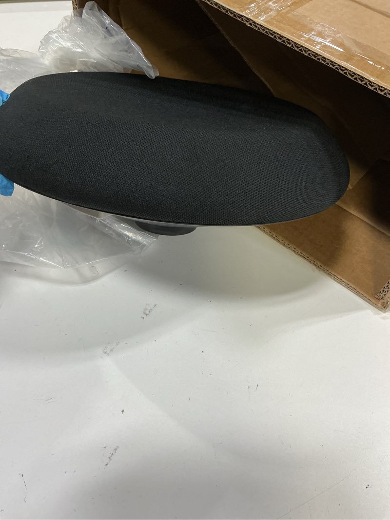 Condition photo showing As Is for standing desk stool chair, height adjustable stool 21-31 inch for office and classroom, swivel stool, anti-slip bottom ergonomic wobble stool with rocking motion, black matte black 21-31 inch