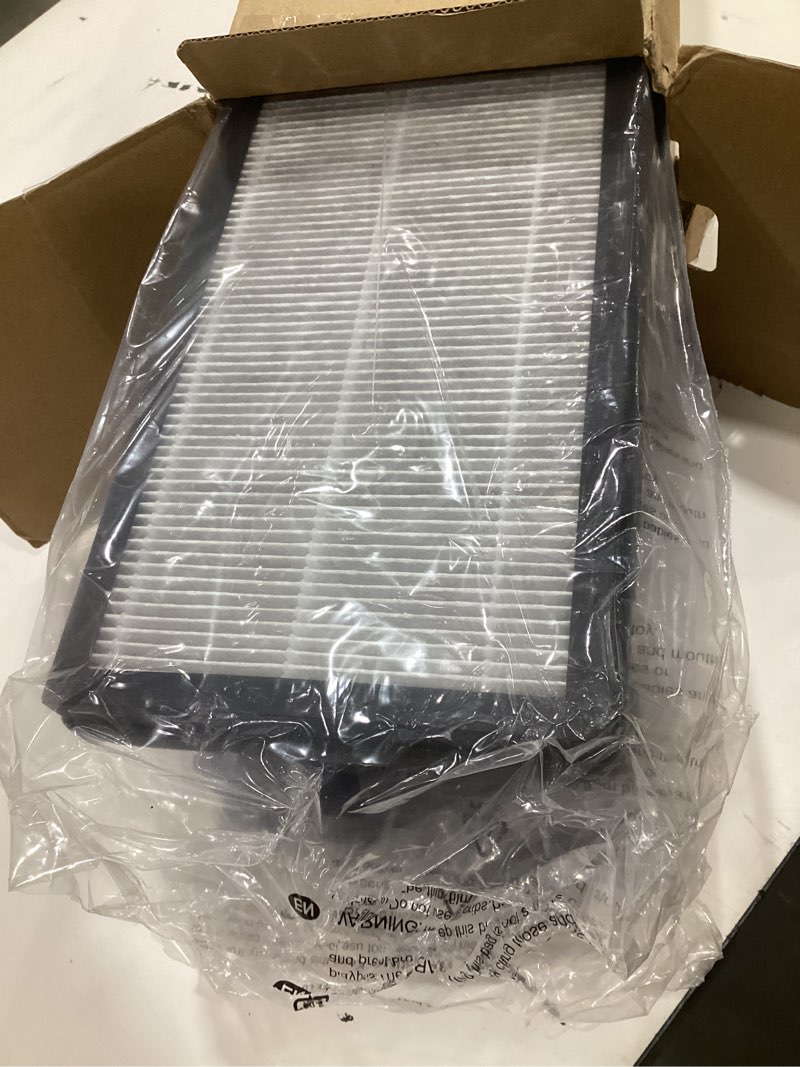 Condition photo showing As Is for 4 packs nea-f1 h13 true hepa replacement air filter compatible with eureka nea120 and toshiba caf-w36usw feature smart wifi purifier, 4 hepa filters (nea-f1) and 8 carbon pre-filters (nea-c1)