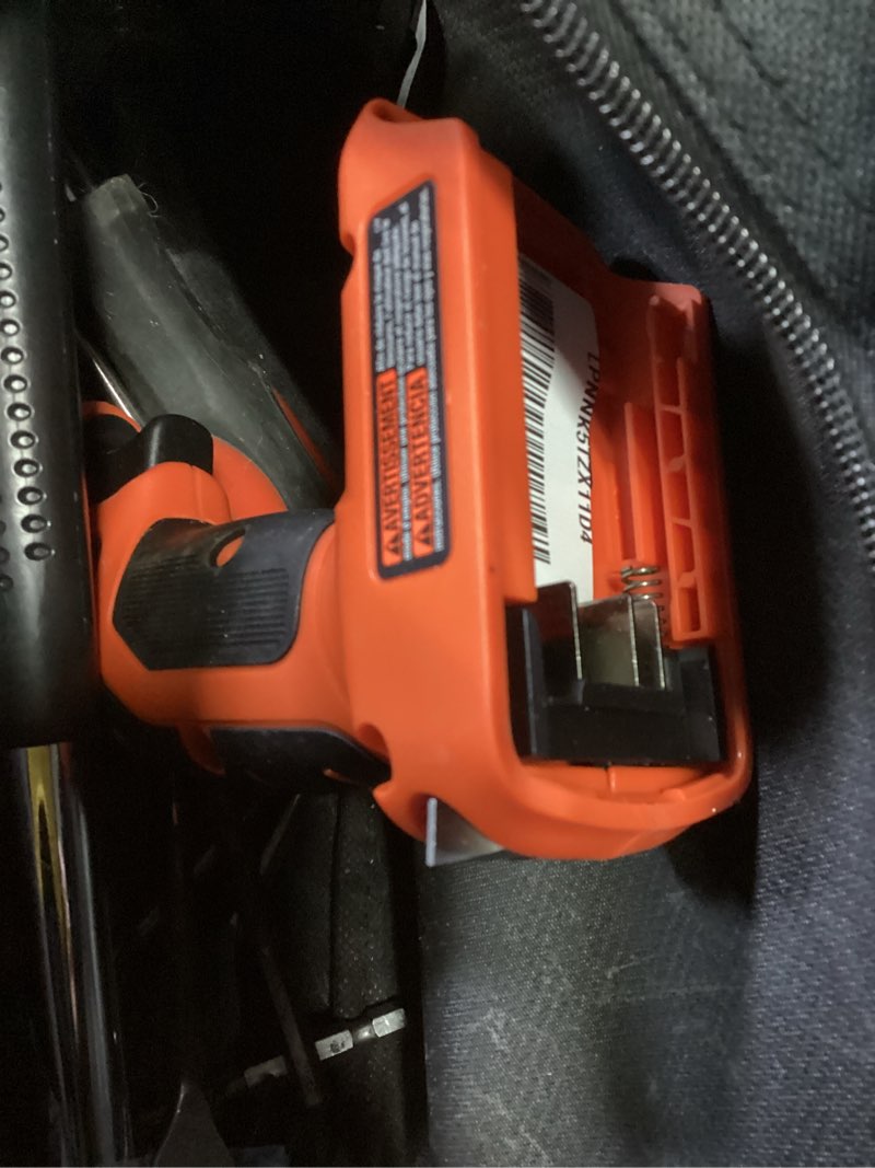 Condition photo showing As Is for BLACK+DECKER 20V MAX 68-Piece Cordless Drill and Home Tool Project Kit with Tool Storage Bag (LDX120PK) 20V Home Tool Kit(incomplete)