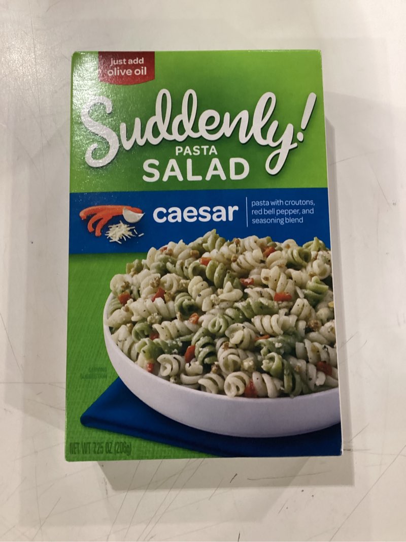 Condition photo showing New/Like New for 7/3/26 Suddenly Pasta Salad Caesar, 7.25 Ounces, Caesar 7.25 Ounce