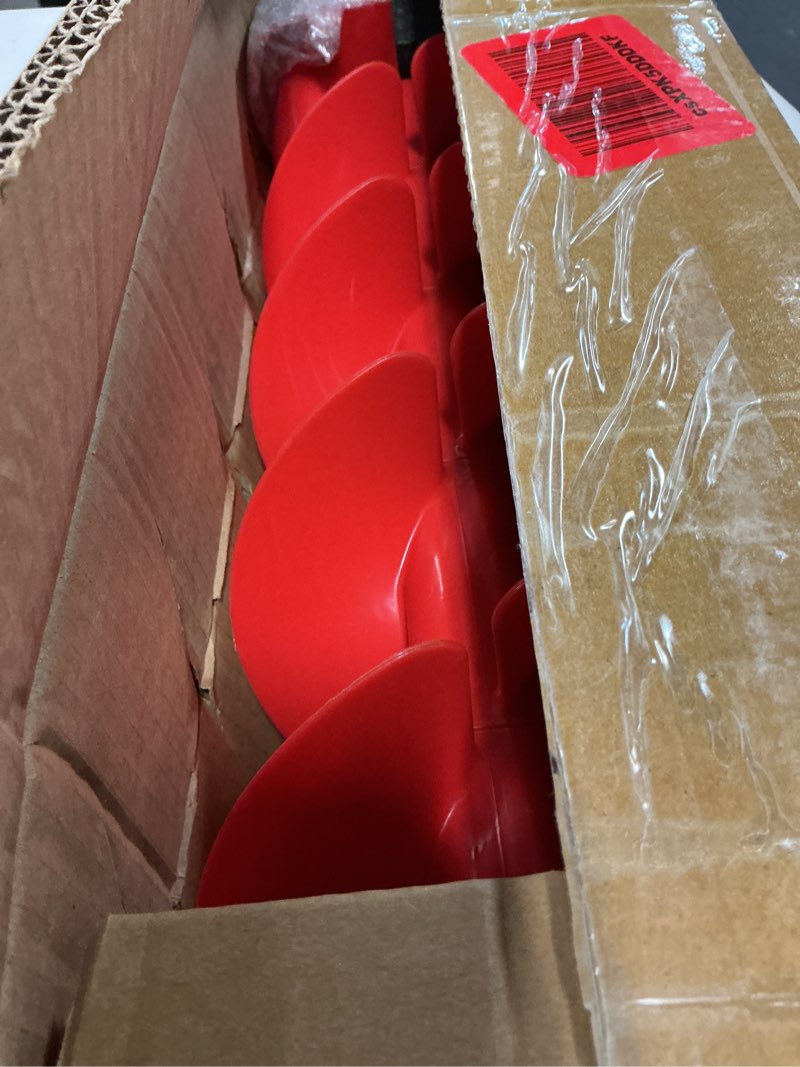 Condition photo showing Good Condition for Leriton 6" Nylon Ice Auger Bit 2 Ice Anchor Drill Adapter 2 Adapter Head 1 Set Blade 1 Blade Protector with 1/2 Inch Chunck Fishing Auger Tool Accessories Red