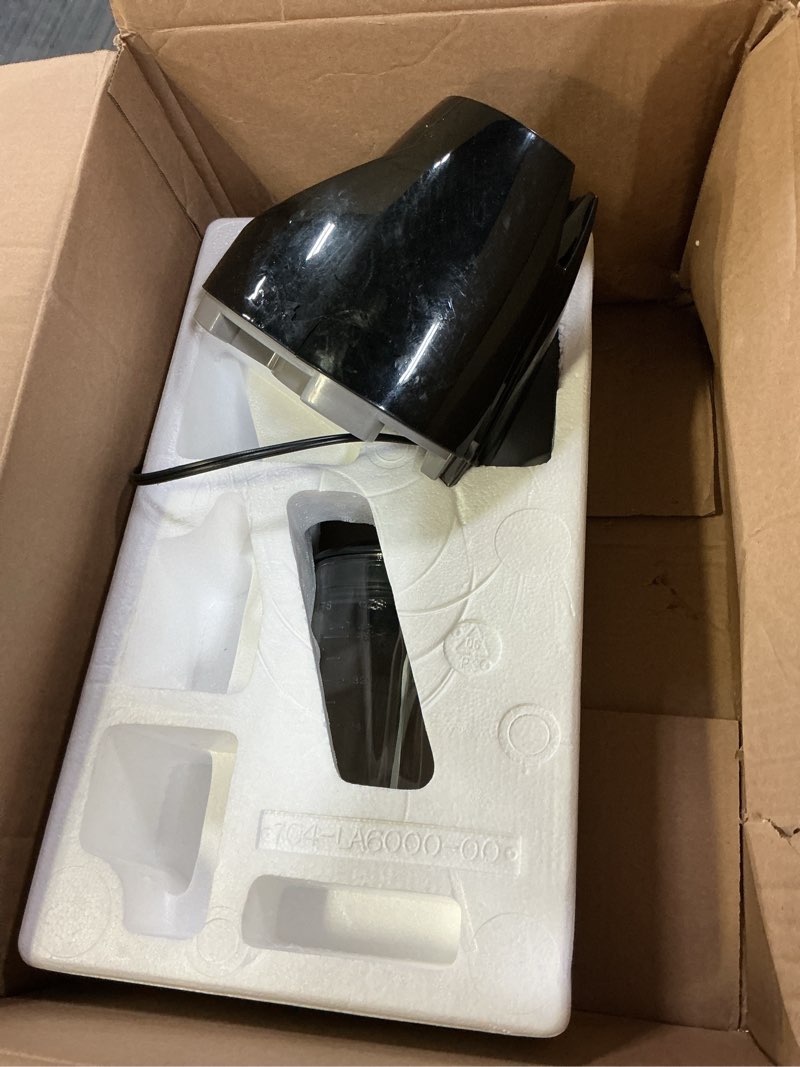 Condition photo showing As Is for BLACK+DECKER Countertop Blender with 6-Cup Glass Jar, 10-Speed Settings, Black, BL2010BG