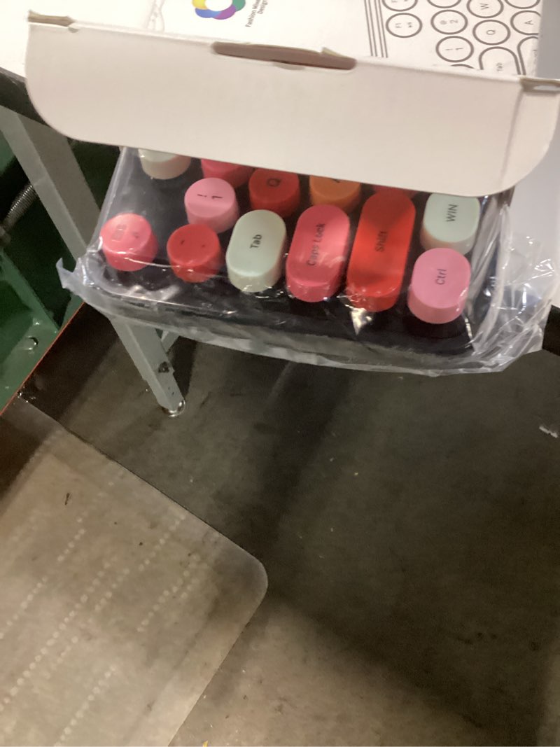 Condition photo showing New/Like New for MOFII Wireless Keyboard and Mouse Combo, Black Colorful 2.4GHz Full Size Keyboard with Round Keycaps, Retro Keyboard Cute Wireless Mouse for Laptop, PC, Chromebook, Smart TV, Windows