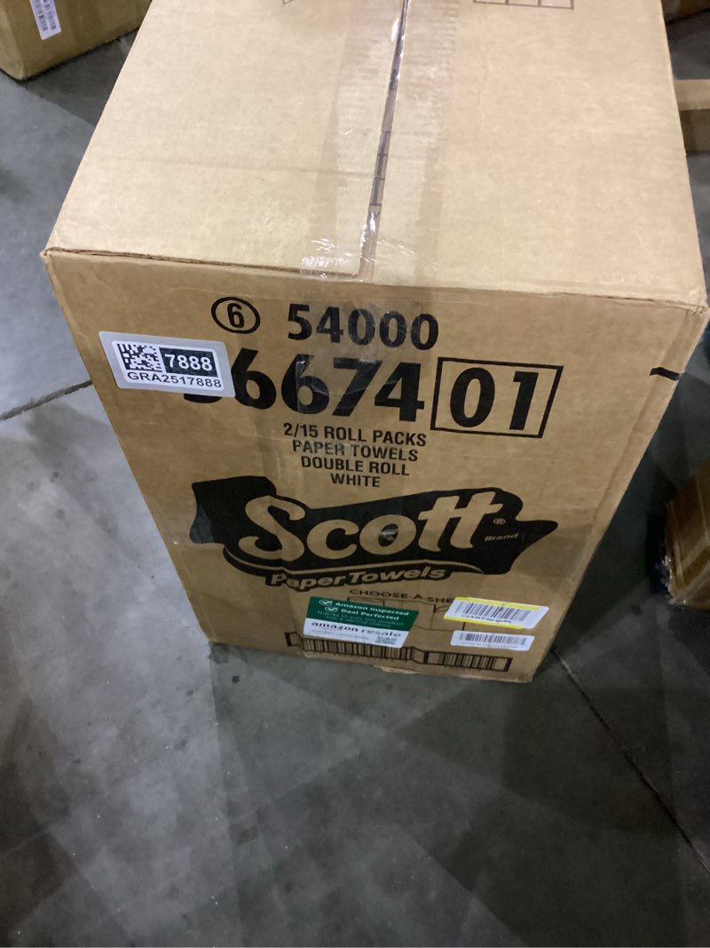 Condition photo showing New/Like New for Scott Paper Towels, Choose-A-Sheet, 30 Double Rolls = 60 Regular Rolls (108 Sheets Per Roll) 108 Sheet (Pack of 30) White
