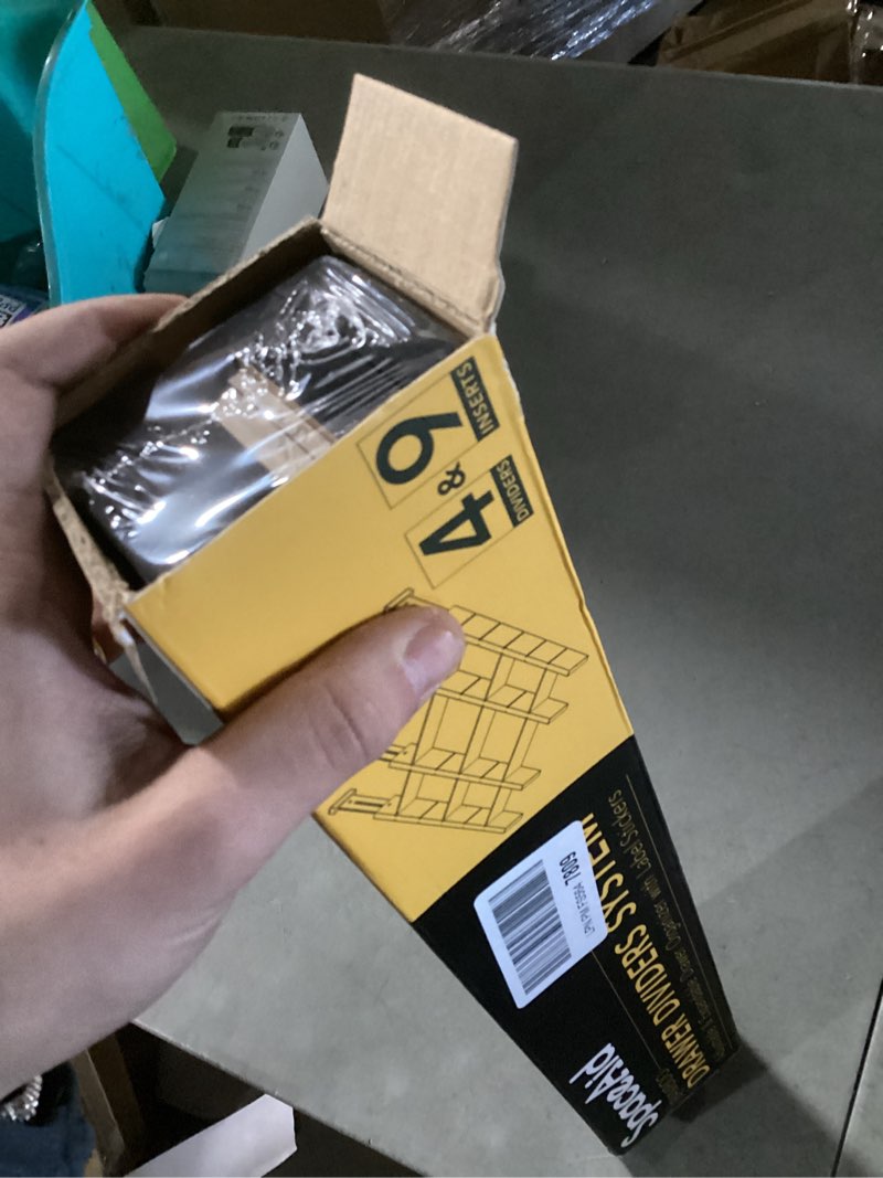 Condition photo showing New/Like New for SpaceAid Bamboo Drawer Dividers with Inserts and Labels, Kitchen Adjustable Drawer Organizers, Expandable Organization for Home, Office, Dressers, 4 Dividers with 9 Inserts (17"-22" Natural) 2.35''H, 17''-22''L, 4 Dividers NATURAL