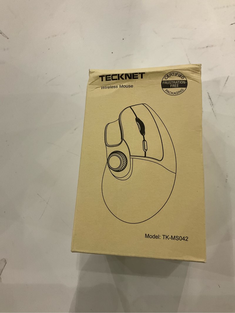 Condition photo showing New/Like New for TECKNET Ergonomic Mouse, Rechargeable Wireless Bluetooth Mouse (BT 5.0/5.0+2.4G), Vertical Mouse with Volume Knob, Quiet Clicks, Cordless Mice 6 Adjustable DPI with USB A Receiver, Wide Compatibility Black