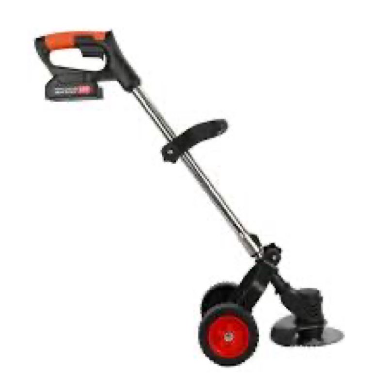 Cordless Weed Wacker Eater, Electric Weed Trimmer Battery Powered with 2 21V/2.0Ah Battery Operated 
