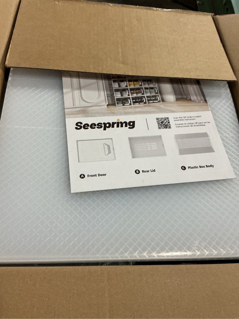 Condition photo showing New/Like New for see spring x-large shoe storage box fit size 11, clear plastic stackable shoe organizer for closet, space saving sneaker shoe rack containers bins holders for entryway, under bed, 12 pack black x-large fit size 11 black