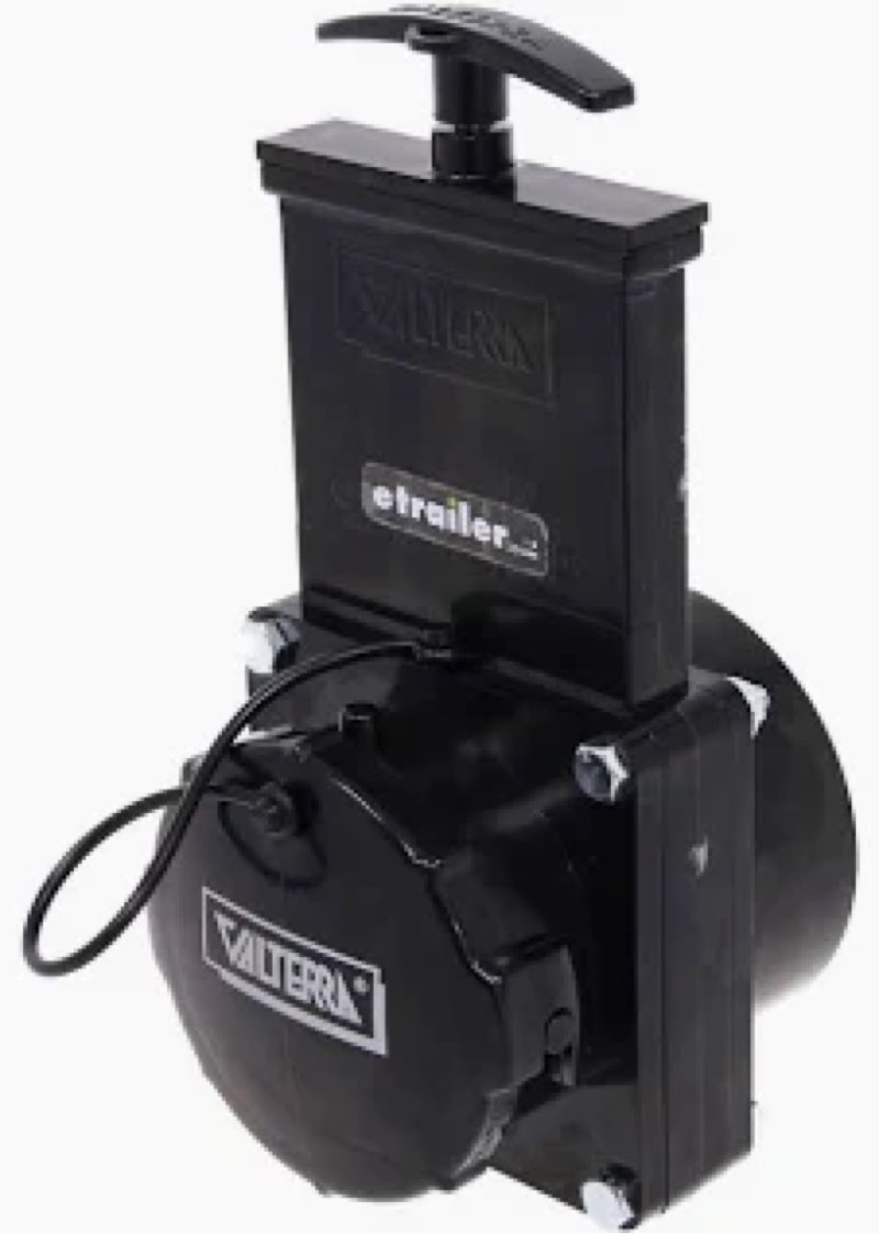 Valterra T58 Twist-On Waste Valve, Mess-Free Waste Valve for RV's, Campers, Trailers