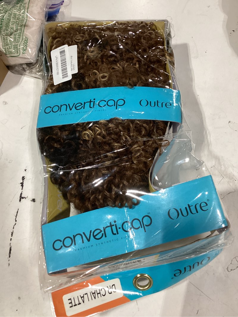 Condition photo showing New/Like New for outre premium synthetic converti cap wig after midnight (drchilat) dr chai latte