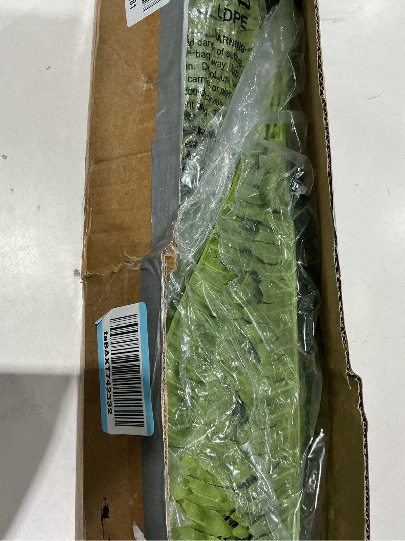 Condition photo showing Good Condition for 42" artificial boston fern large bush plants, 2 bundles of fake ferns with 65 fronds for outdoors home decor 42" 2 pcs