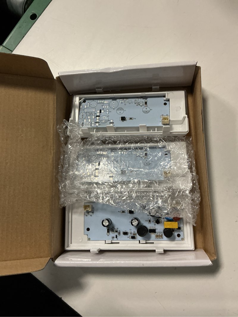 Condition photo showing As Is for new upgraded refrigerator led light set - compatible with whirlpool, kenmore, maytag, and kitchenaid refrigerators - includes 1 pc w10515058 & 2 pcs w10515057 - replaces wpw10515057, wpw10515058