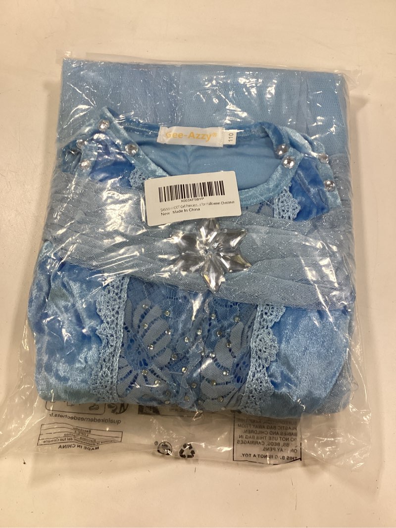 Condition photo showing New/Like New for Dressy Daisy Girls' Princess Dress Costume Christmas Halloween Fancy Dresses Up Butterfly Size 8-10 Blue
