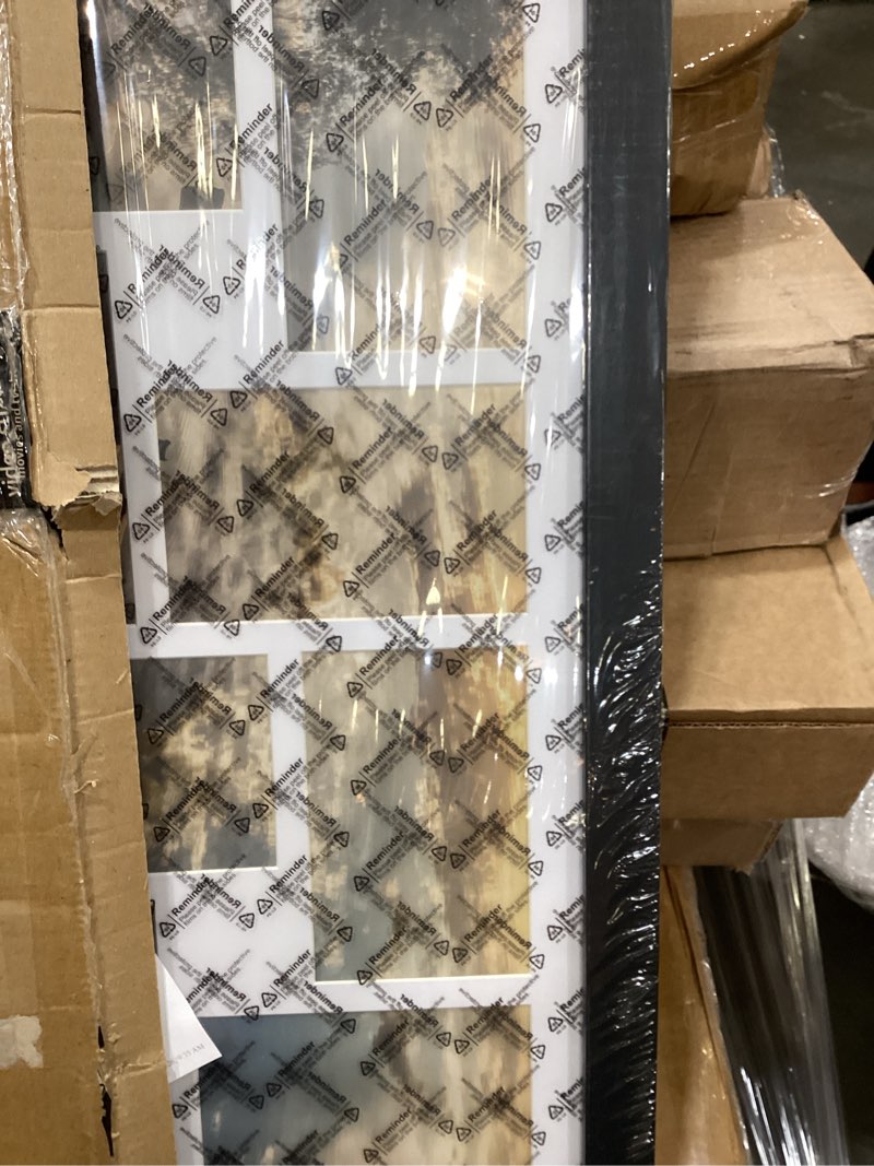 Condition photo showing Good Condition for 22x22 picture frame 4x6 collage picture frame displays sixteen 4x6 inch photos collage wall decor wall hanging black black 22x22?4x6 opening?