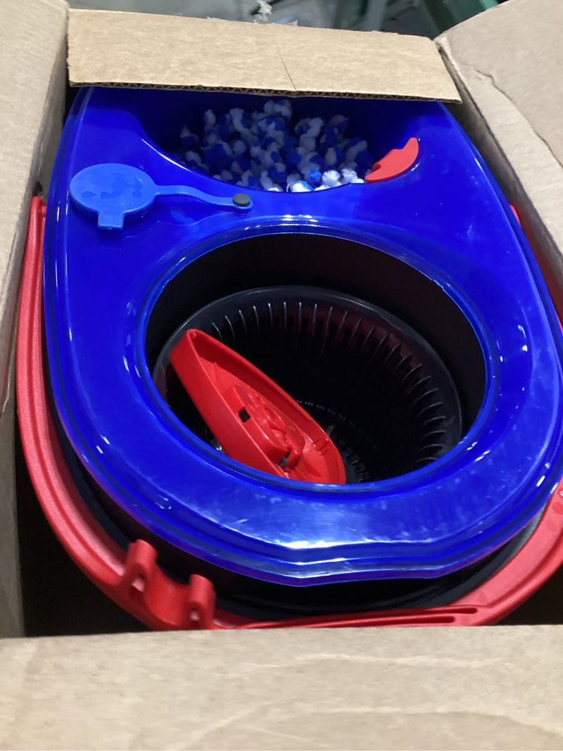 Condition photo showing Good Condition for o-cedar rinseclean spin mop & bucket system | clean with water | removes 99% of bacteria