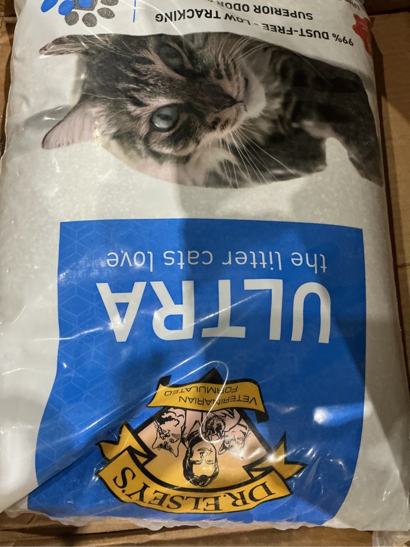 Condition photo showing As Is for dr. elsey's ultra unscented clumping clay cat litter 40 lb. bag