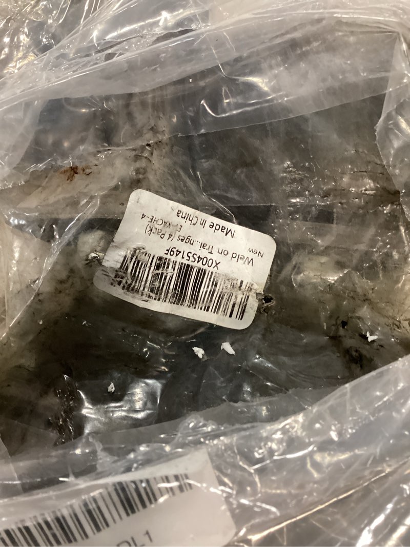 Condition photo showing As Is for weld on trailer hinges, heavy duty metal dump trailer hinges, truck gate hinges with grease zerk fitting, trailer door strap style short leaf, 4 pack