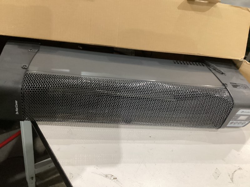 Condition photo showing Good Condition for comfort zone baseboard space heater with digital thermostat  electric  dent-proof end panels  overheat protection  tip-over switch  & stay-cool body  ideal for home  bedroom  & office  1 500w  cz650b