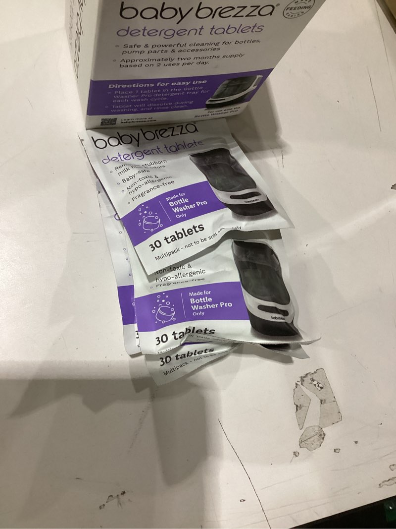 Condition photo showing New/Like New for Baby Brezza Universal Detergent Soap Tablets for Baby Brezza Bottle Washer Pro and All Brands of Bottle Washers, 120 Tablets Soap Tablets 120 Count (Pack of 1)