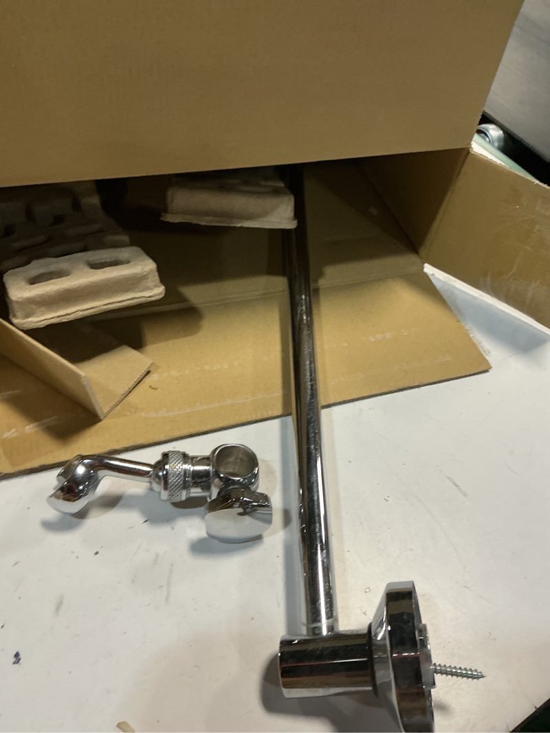 Condition photo showing As Is for Moen Chrome Eco-Performance Single Function Handheld Shower with 24-Inch Slide Bar, 3868EP