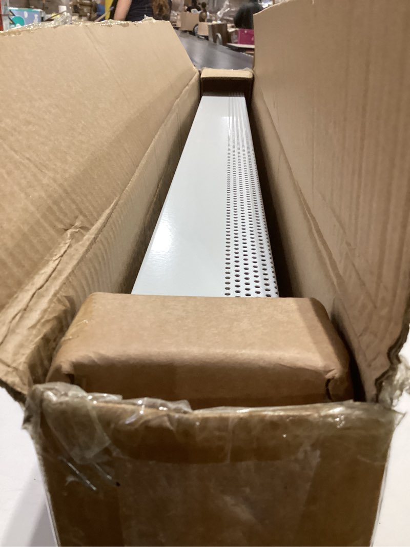Condition photo showing Good Condition for redants 3 ft baseboard heater covers with left and right endcaps, galvanized steel easy slip-on baseboard cover for replacing old and rusty looking electric and hydronic base board heater cover 3 ft (w/ caps) 1