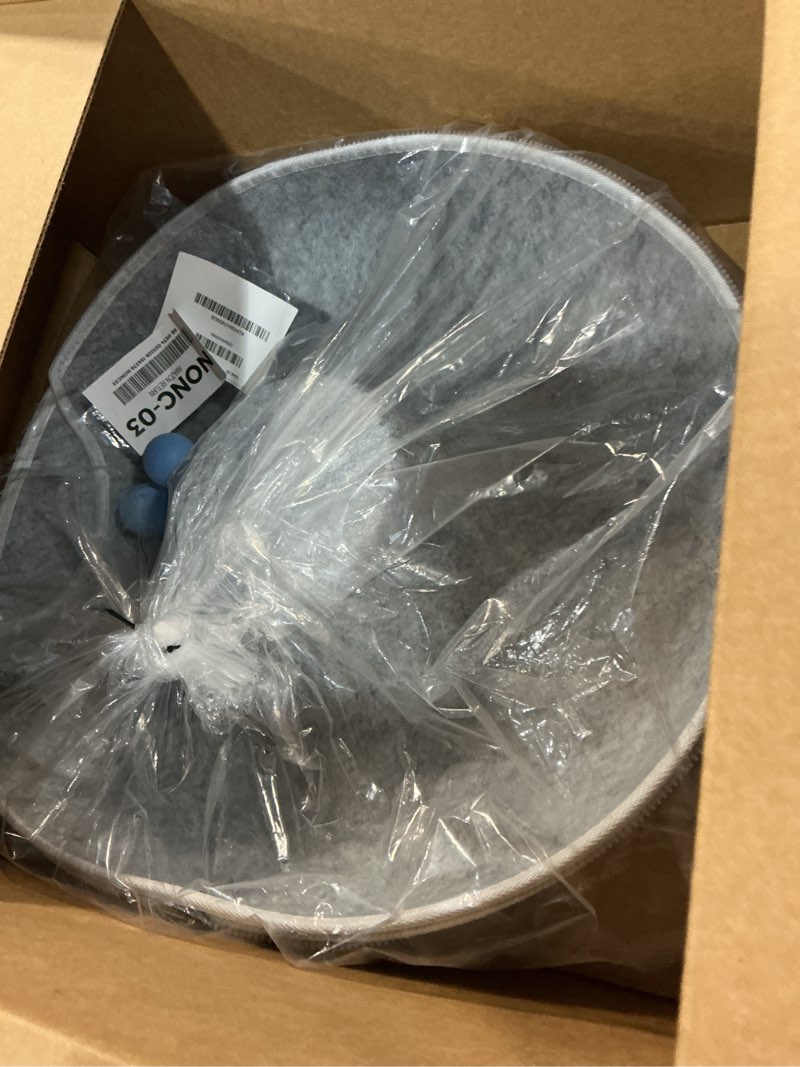 Condition photo showing Good Condition for Cat Tunnel Bed for Indoor Cats with 3 Toys, Scratch Resistant Donut Cat Bed, Up to 9 Lbs (M 20x20x9, Light Grey)