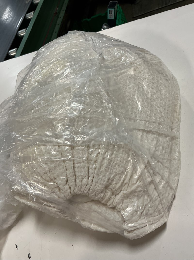 Condition photo showing New/Like New for organic luxe honeycomb duvet cover set, king/cal king, undyed