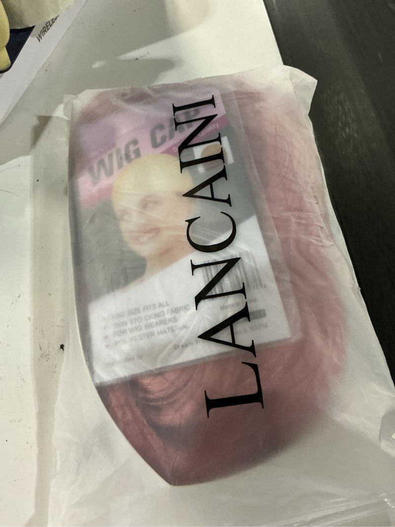 Condition photo showing New/Like New for pastel bob wigs with bangs for women loose wavy wig pastel wavy shoulder length bob synthetic cosplay wig for girl colorful costume wigs (pink)