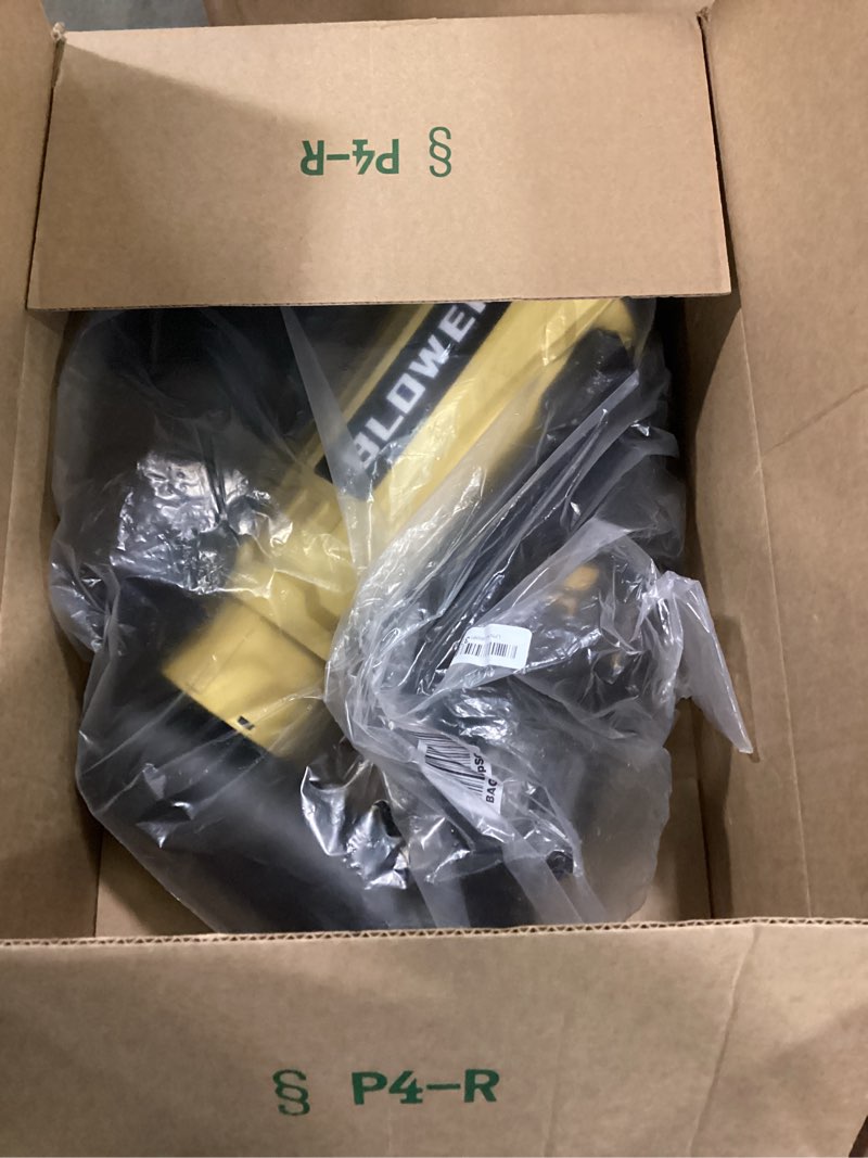 Condition photo showing Good Condition for leaf blower cordless - 630cfm/160mph, 21v powerful electric cordless leaf blower with 2 x 4.0ah batteries and charger, battery powered leaf blowers for lawn care, patio, yard, dust, snow blue