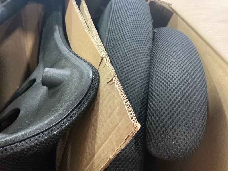 Condition photo showing Good Condition for Flash Furniture Kelista Black Mesh Sled Base Side Reception Chair with Flip-Up Arms