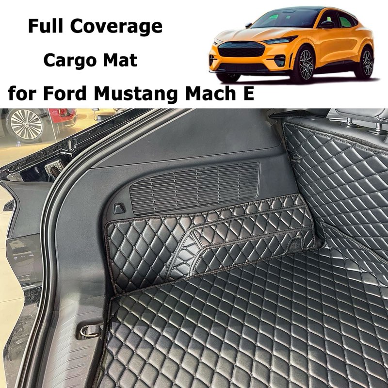 7DEEKEI Cargo Mat Compatible with 2021-2025 Ford Mustang Mach-E Trunk Mat (and Rear Left and Right S