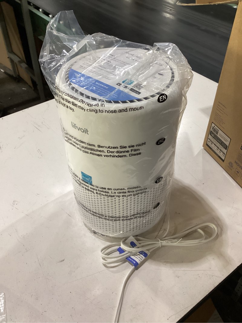Condition photo showing New/Like New for levoit air purifier for home bedroom dorm room, smart & voice control, aham verifide, 3-in-1 filter with hepa sleep mode, for pollen, pollutants, smoke, dander, dust, core 200s-p, white cream white core 200s-p