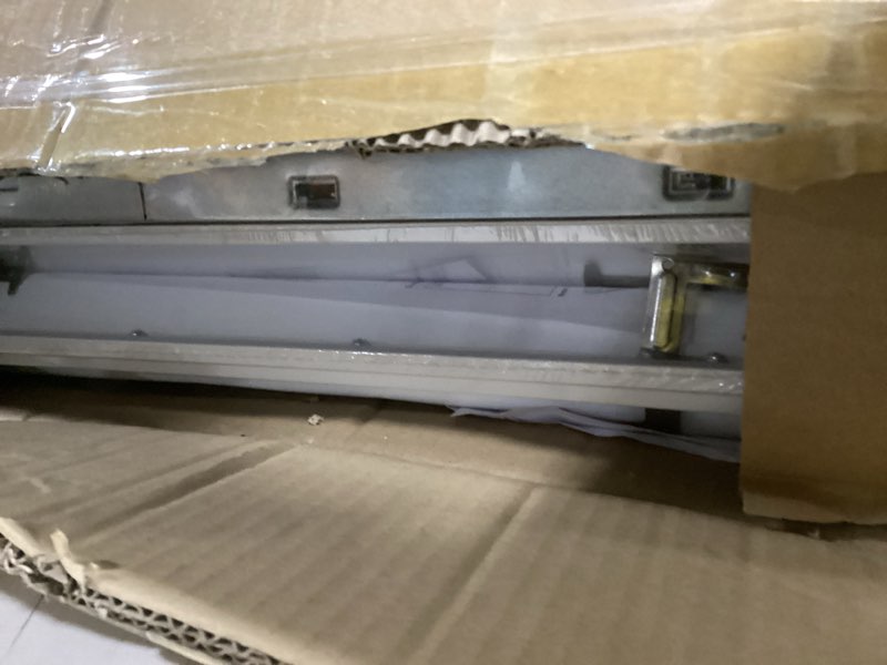 Condition photo showing As Is for 2x2 led flat panel light 6 pack, drop ceiling light for office, dimmable led ceiling light, selectable 20w/25w/30w/35w/40w, 3000k/3500k/4000k/5000k/6300k, etl listed, 5-year warranty 2 feet by 2 feet 6