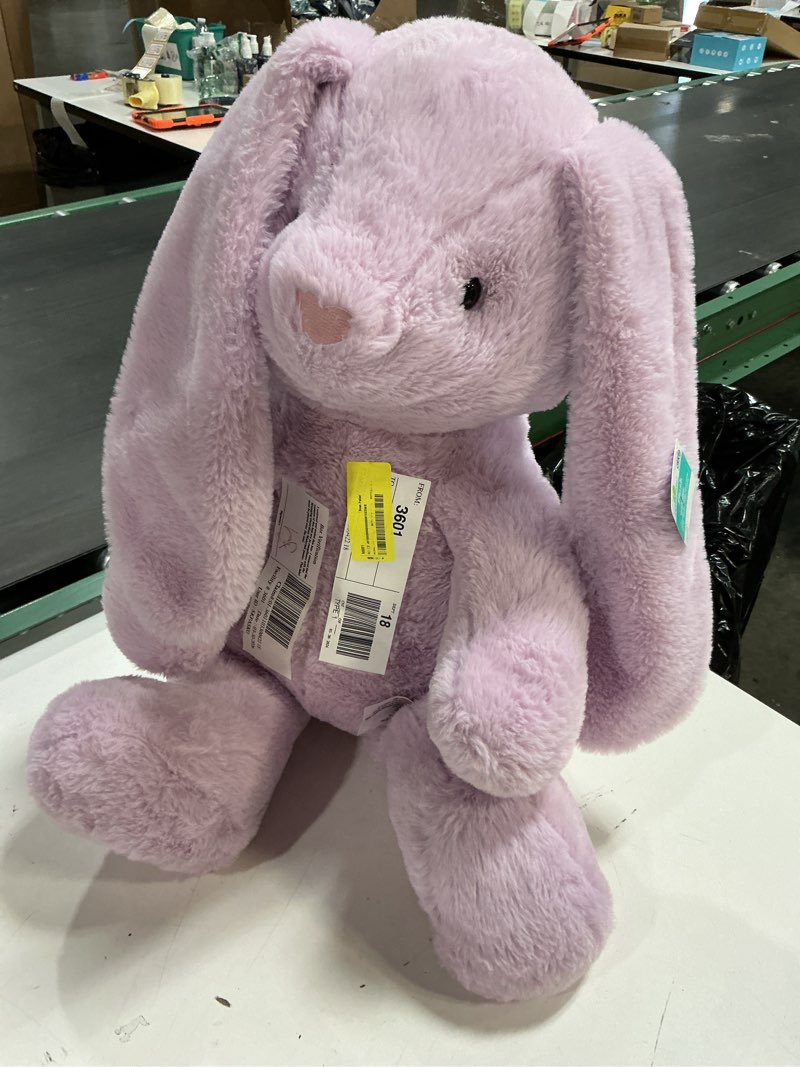 Condition photo showing Good Condition for purple bunny plush xl
