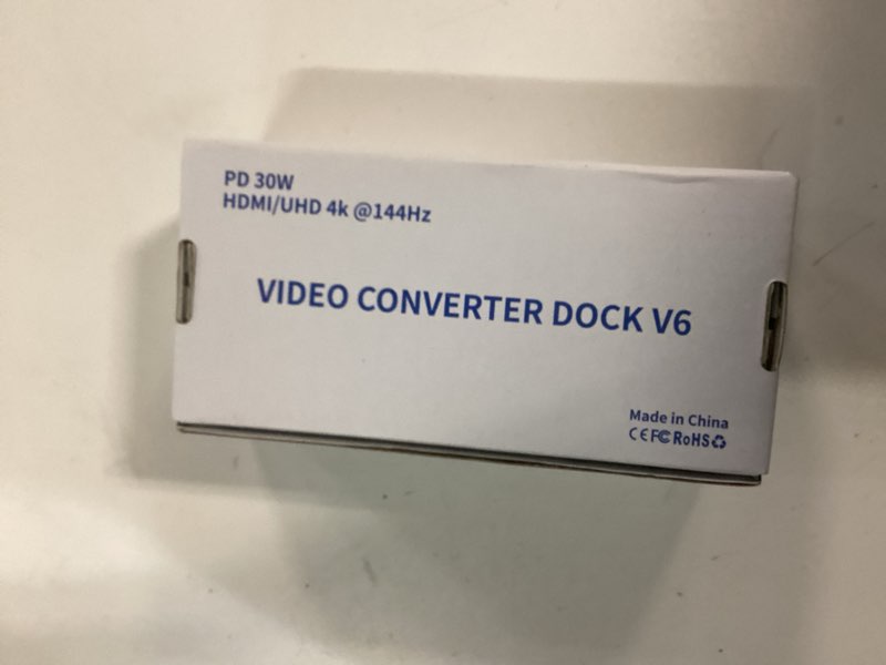 Condition photo showing New/Like New for for Nintendo Switch 2 Dock Station, Portable TV Docking Station Replacement with 4K@120Hz HDMI Adapter/1 USB Port/Type C Port for Nintendo Switch 2 ONLY