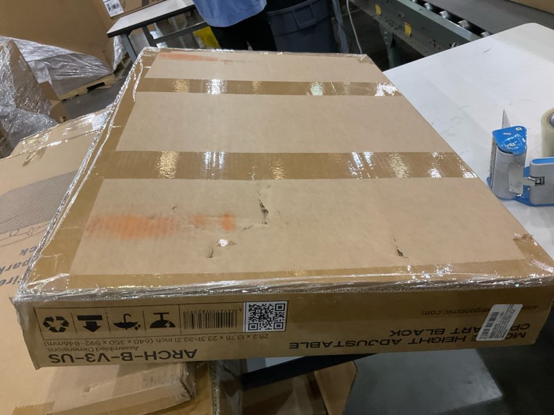 Condition photo showing As Is for EUREKA ERGONOMIC PC Stand Computer Cart, Height Adjustable Tower Stand 2-Tier Suit for ATX Case Printer, Metal Rolling Cart on Wheels for Gaming Home Office, Black