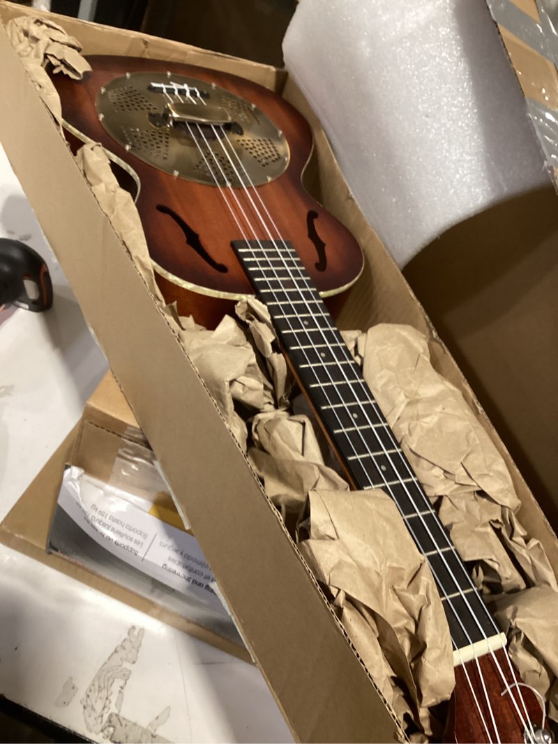 Condition photo showing Good Condition for Kala KA-RES-BRS Brass Tenor Resonator Ukulele