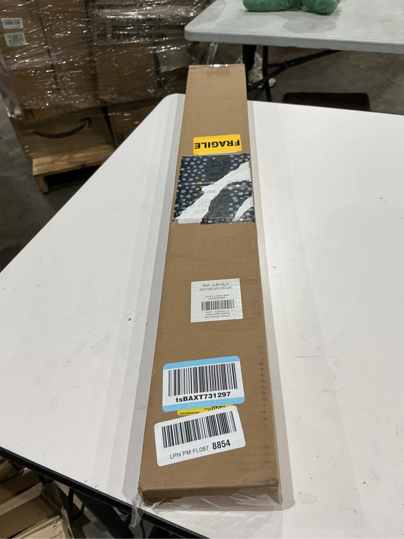 Condition photo showing New/Like New for lazblinds no tools no drill cordless cellular shades, blackout light blocking honeycomb shades for home, thermal insulation blinds for windows, 31" w x 48" h, white blackout-white 31" w x 48" h