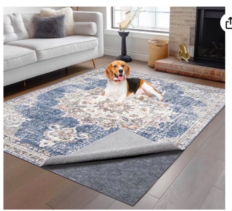 100% Waterproof Rug pad, 6x9 ft Area Rug Non-Slip Rug Pads, Carpet Pads for All Floors and finishes,