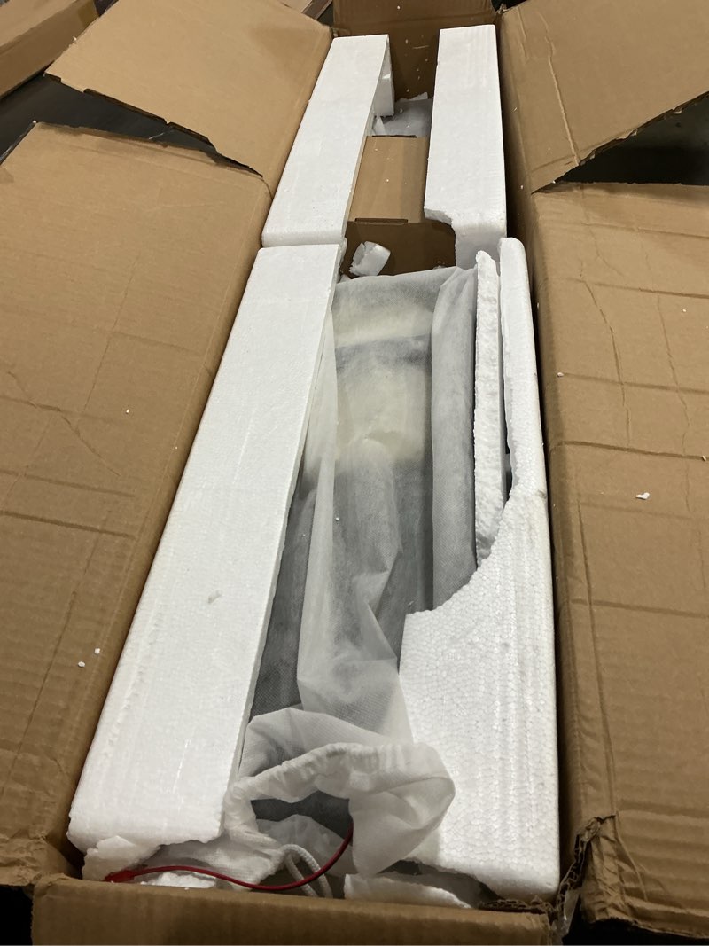 Condition photo showing Good Condition for RUMOSE Matte Black Shower Panel Tower System, 5-Function Shower Faucet Set LED Light Rainfall Shower Head Digital Display with Massage Jets Tub Spout Shower Shelves, Stainless Steel, Wall Mount