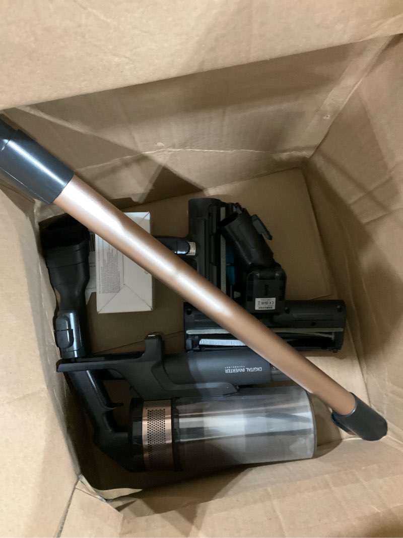 Condition photo showing As Is for SAMSUNG Jet 60 Pet Cordless Stick Vacuum Cleaner w/ Removable Battery, Advanced Floor Cleaning, Jet Fit Brush to Clean Hardwood, Carpet and Tile, Lightweight Design, VS15A6032R7, Rose Gold