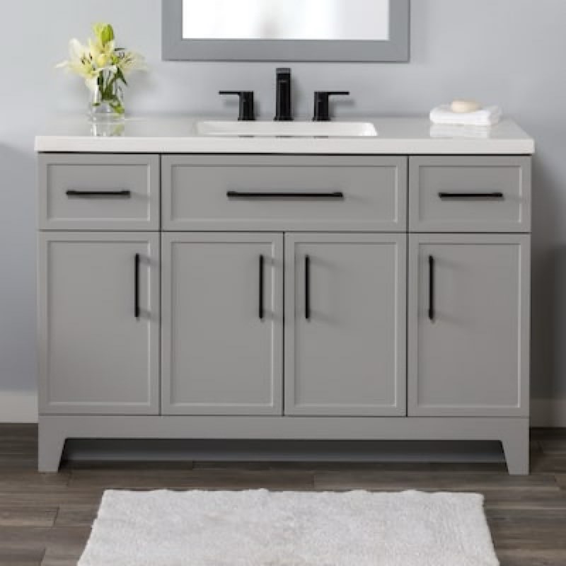 Style Selections Potter 48-in Gray Single Sink