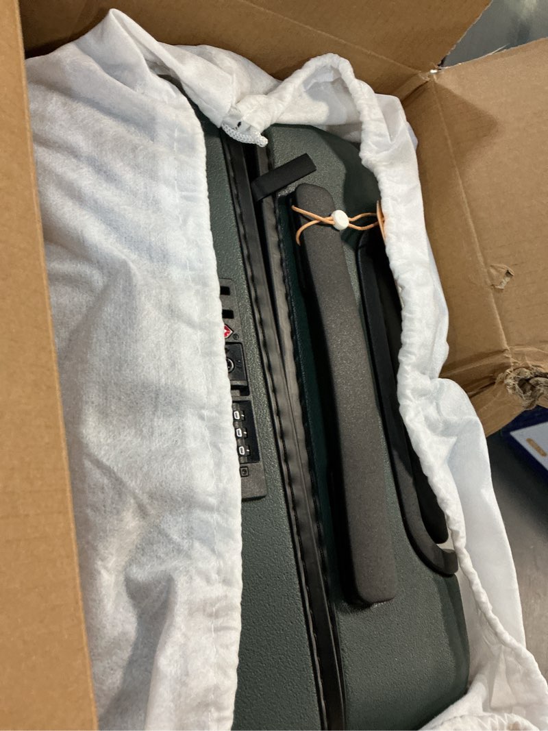 Condition photo showing Good Condition for Small Carry-On Suitcase, Dark Green