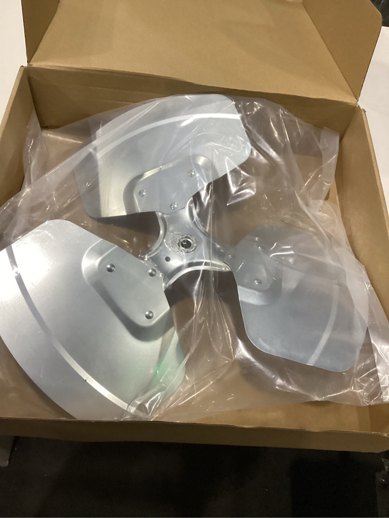 Condition photo showing Good Condition for 98m18 condenser fan blade compatible with lennox condensers, 3 x 18in ccw hvac fan blades, 27 degree, 1/2-inch bore, condenser blade replace 100060-07 98m18 blades hvac electric fan motors part