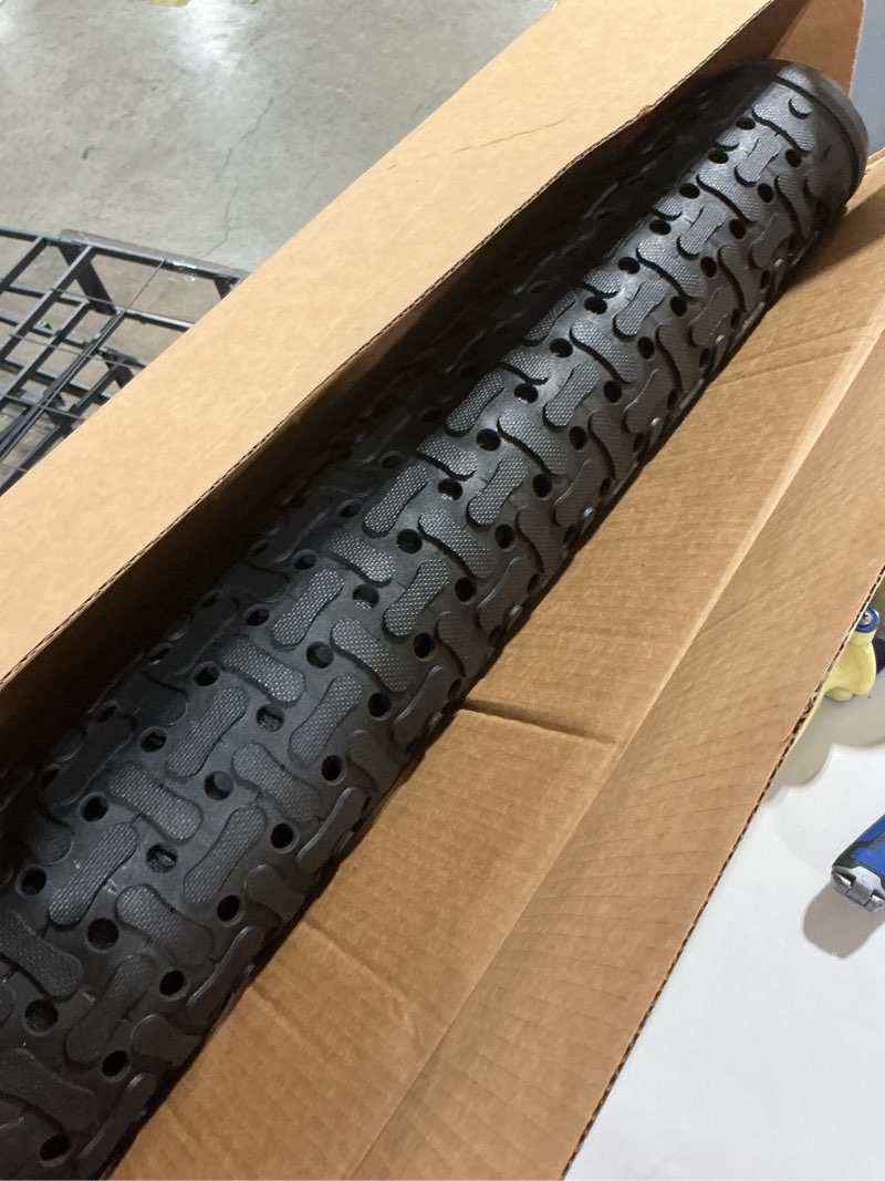 Condition photo showing Good Condition for m+a matting comfort flow | commercial-grade drainable anti-fatigue mat for wet areas, slip resistant, chemical resistant, welding safe, grease and oil proof, (black, 4' x 6')