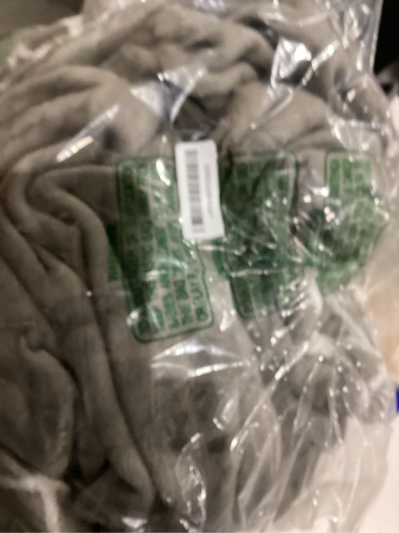 Condition photo showing As Is for Heated Blanket Electric Throw Blanket with Built-in Button Controller 50"x60" One-Touch Ultra Cozy Soft Warm Heating Electric Blanket with 4 Heat Levels & 4 Hours Auto-Off Overheat Protection Coffee White Throw