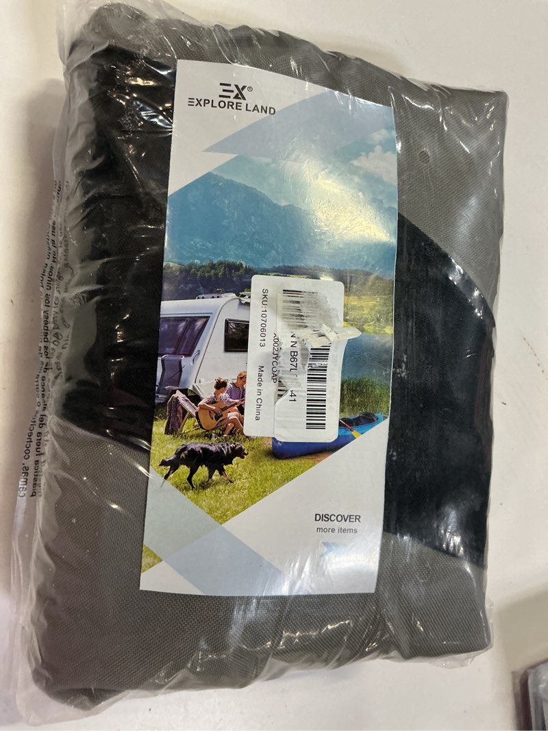 Condition photo showing Good Condition for explore land tire covers 4 pack - tough wheel protector for truck, suv, trailer, camper, rv universal fits tire diameters 26-28.75 inches black & gray