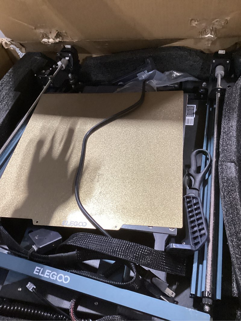 Condition photo showing Good Condition for elegoo neptune 4 max 3d printer, 500mm/s fast printing, support 300°c printing, auto leveling and direct drive extruder, 420x420x480mm large build volume